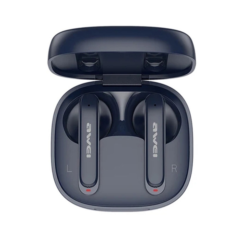 awei T66 ENC Noise Reduction TWS Bluetooth Earbuds(Dark Blue) awei T66 ENC Noise Reduction TWS Bluetooth Earbuds(Dark Blue)