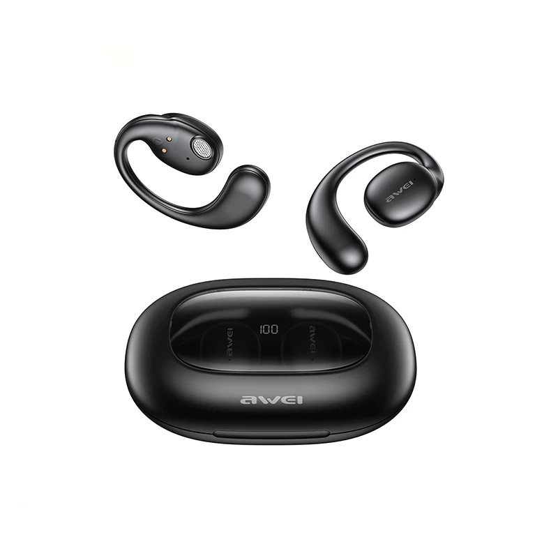 awei T80 Air Conduction Sport TWS Bluetooth Earbuds(Black) awei T80 Air Conduction Sport TWS Bluetooth Earbuds(Black)