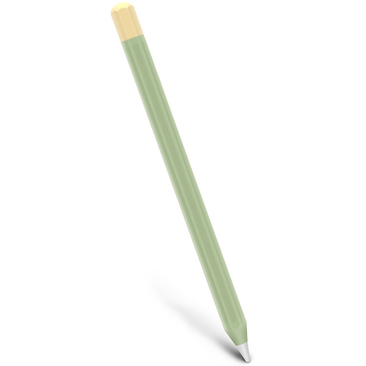 For Apple Pencil 2 Stylus Touch Pen Split Contrast Color Silicone Protective Case(Lemon Avocado) For Apple Pencil 2 Stylus Touch Pen Split Contrast Color Silicone Protective Case(Lemon Avocado)