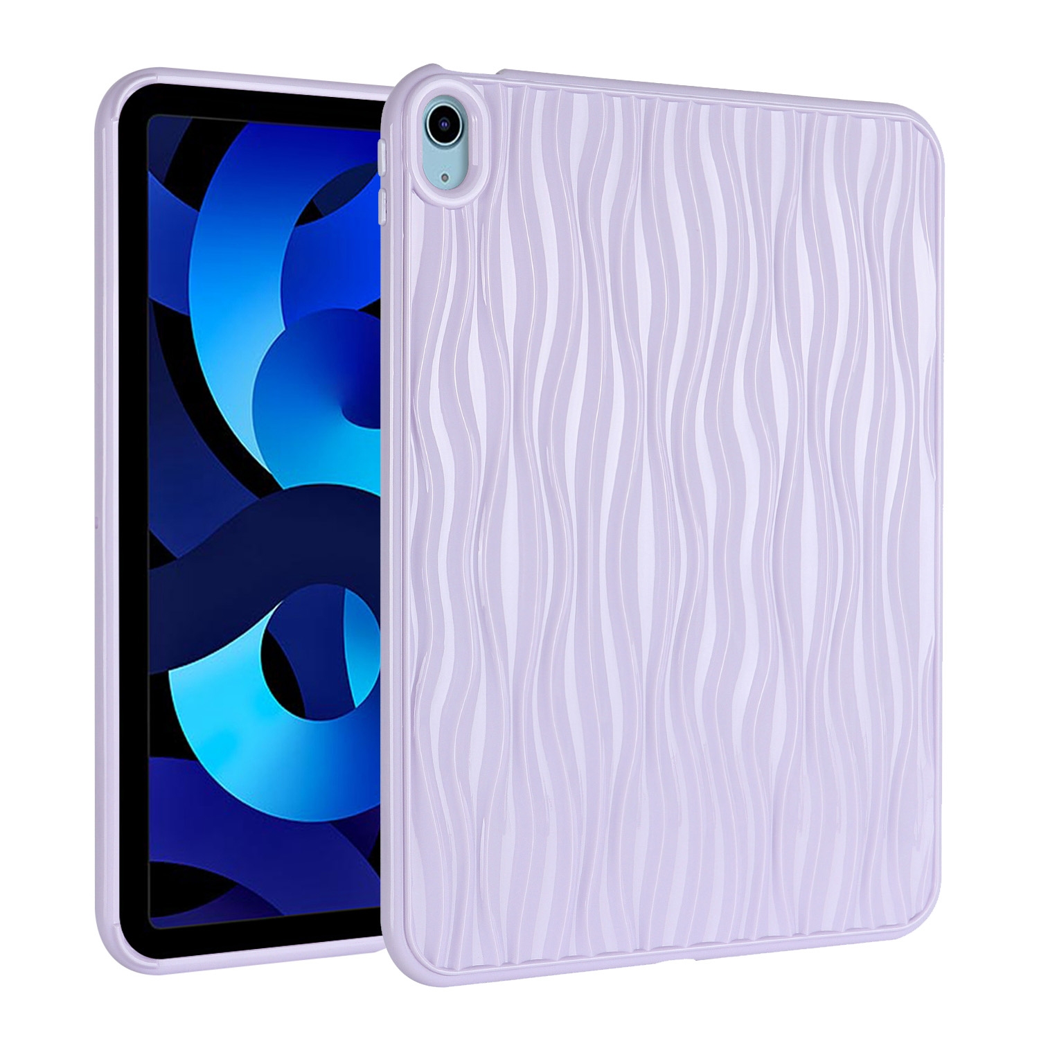 For iPad Air 10.9 2022 / 2020 Jelly Color Water Ripple TPU Tablet Case(Purple) For iPad Air 10.9 2022 / 2020 Jelly Color Water Ripple TPU Tablet Case(Purple)