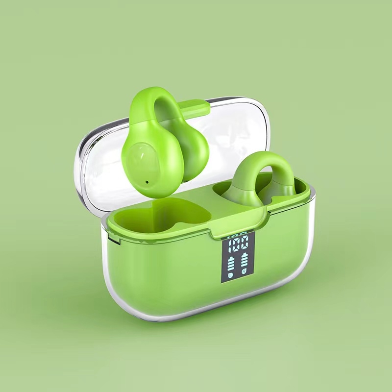 G91 Ear Clip Bone Conduction TWS Noise Reduction Bluetooth Earphone(Green) G91 Ear Clip Bone Conduction TWS Noise Reduction Bluetooth Earphone(Green)
