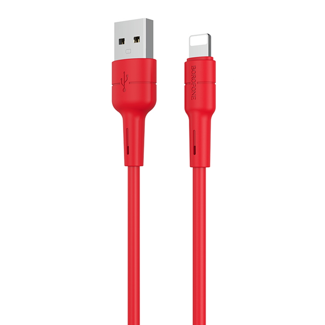 Borofone BX30 3A USB to 8 Pin Silicone Charging Data Cable, Cable Length: 1m(Red) Borofone BX30 3A USB to 8 Pin Silicone Charging Data Cable, Cable Length: 1m(Red)