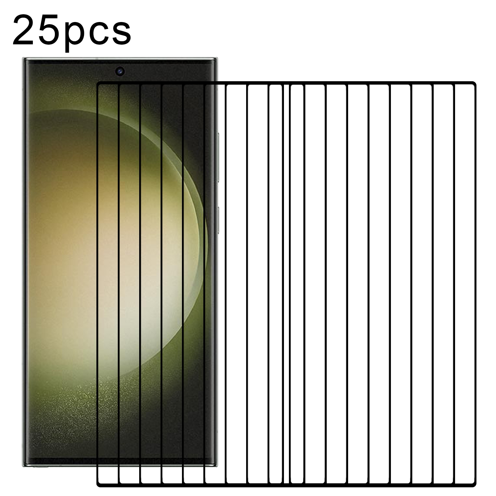 For Samsung Galaxy S23 Ultra 5G 25pcs Full Glue Screen Tempered Glass Film, Support Fingerprint Unlocking For Samsung Galaxy S23 Ultra 5G 25pcs Full Glue Screen Tempered Glass Film, Support Fingerprint Unlocking