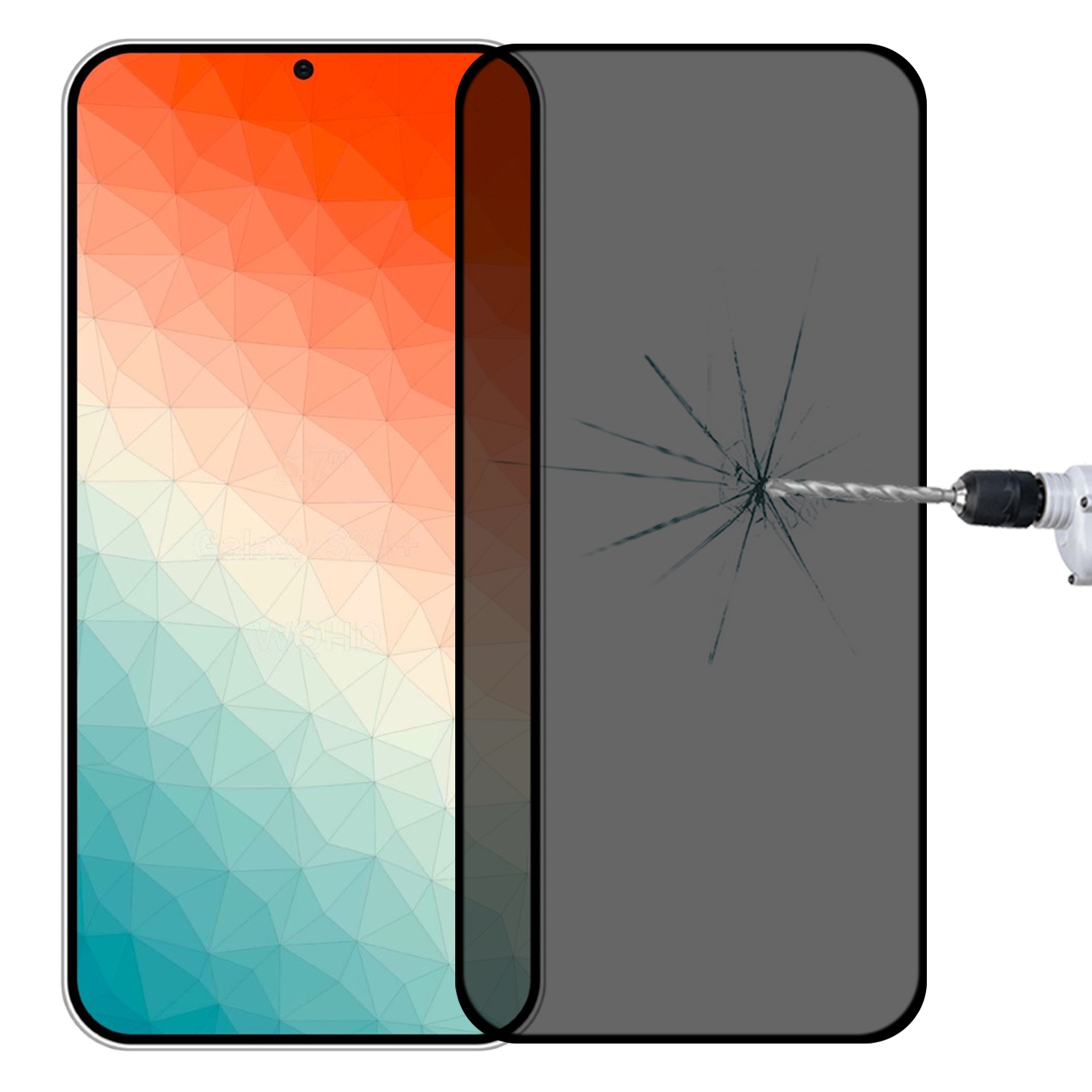 For Samsung Galaxy S24+ 5G Full Cover Anti-peeping Tempered Glass Film, Support Fingerprint Unlocking For Samsung Galaxy S24+ 5G Full Cover Anti-peeping Tempered Glass Film, Support Fingerprint Unlocking