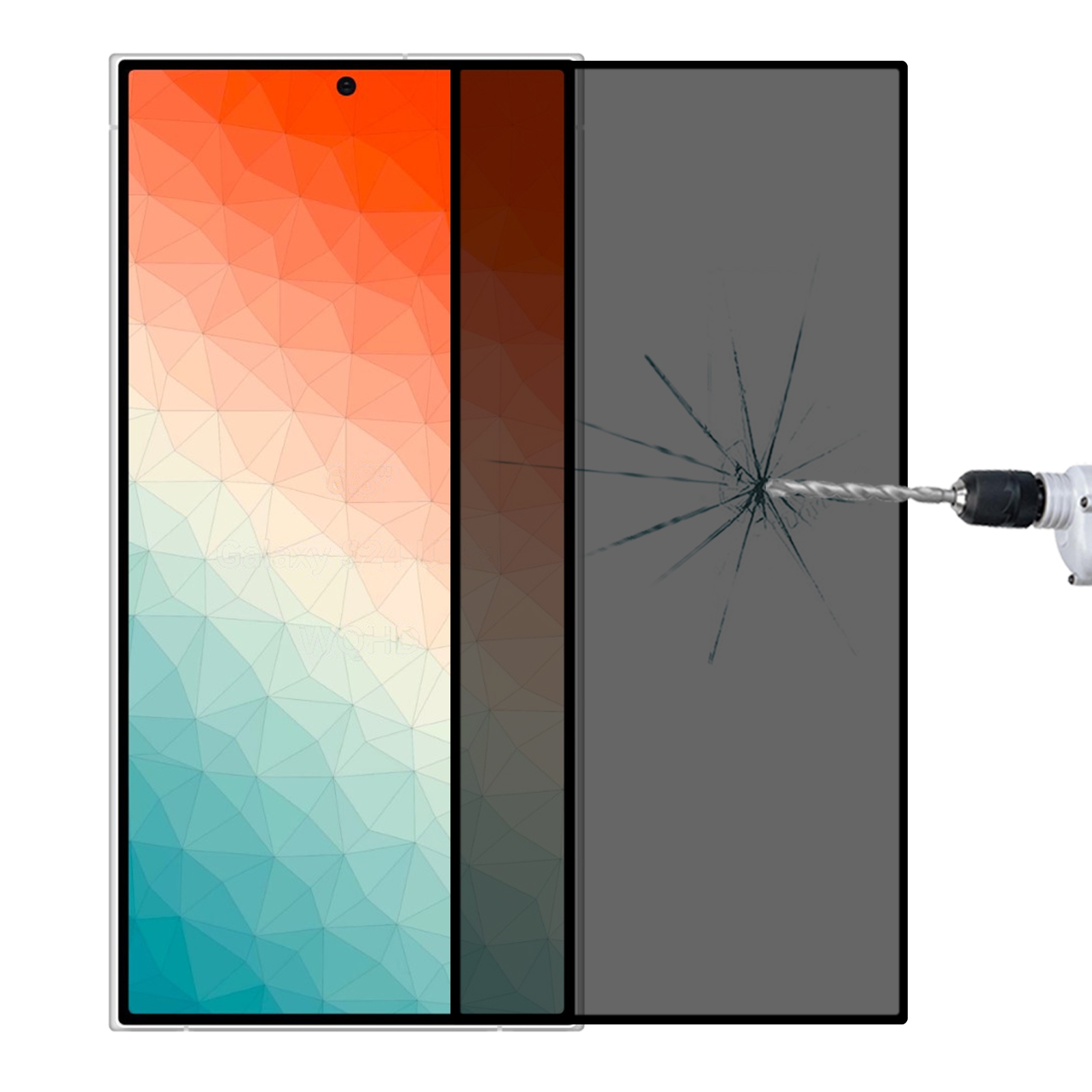For Samsung Galaxy S24 Ultra 5G Full Cover Anti-peeping Tempered Glass Film, Support Fingerprint Unlocking For Samsung Galaxy S24 Ultra 5G Full Cover Anti-peeping Tempered Glass Film, Support Fingerprint Unlocking