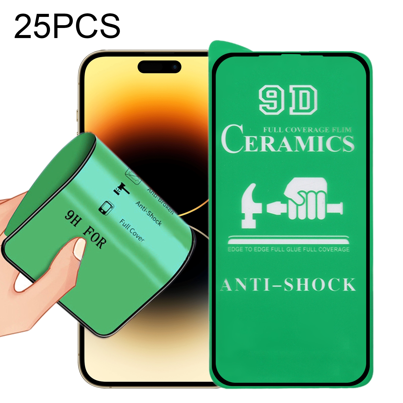 For iPhone 14 Pro 25pcs 9D Full Screen Full Glue Ceramic Film For iPhone 14 Pro 25pcs 9D Full Screen Full Glue Ceramic Film