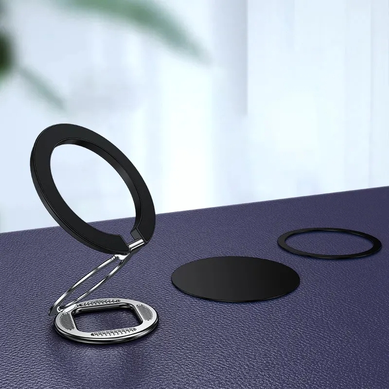 ZF039 Folding MagSafe Magnetic Ring Buckle Holder(Black) ZF039 Folding MagSafe Magnetic Ring Buckle Holder(Black)