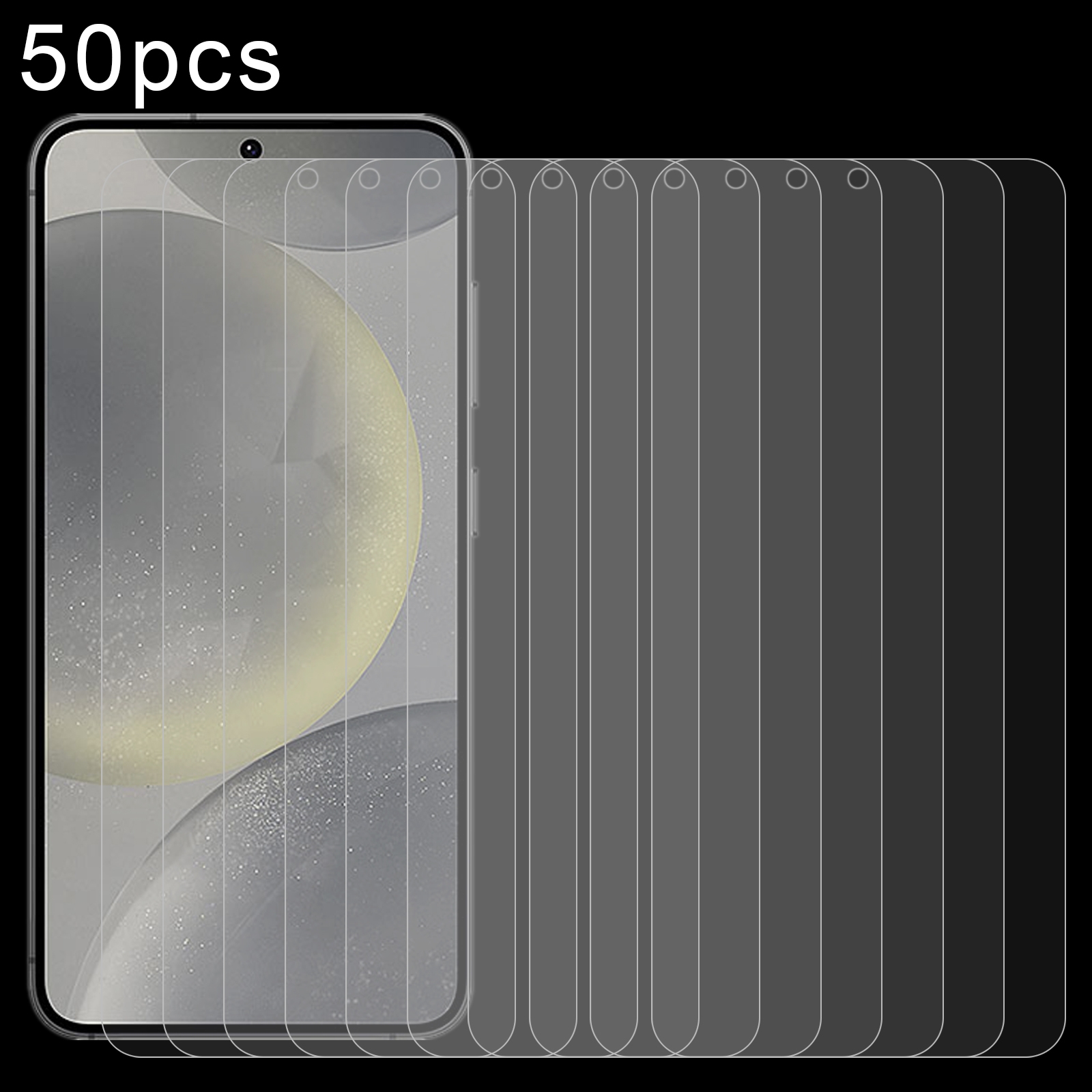 For Samsung Galaxy S25+ 5G 50pcs 0.18mm 9H 2.5D Tempered Glass Film, Support Fingerprint Unlocking For Samsung Galaxy S25+ 5G 50pcs 0.18mm 9H 2.5D Tempered Glass Film, Support Fingerprint Unlocking