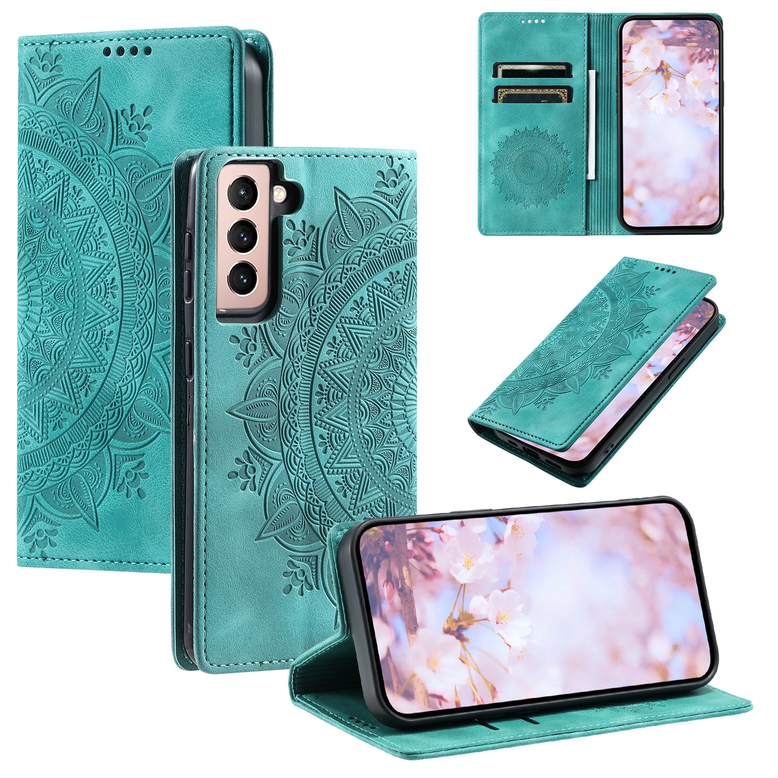 For Samsung Galaxy S23+ 5G Totem Embossed Magnetic Leather Phone Case(Green) For Samsung Galaxy S23+ 5G Totem Embossed Magnetic Leather Phone Case(Green)
