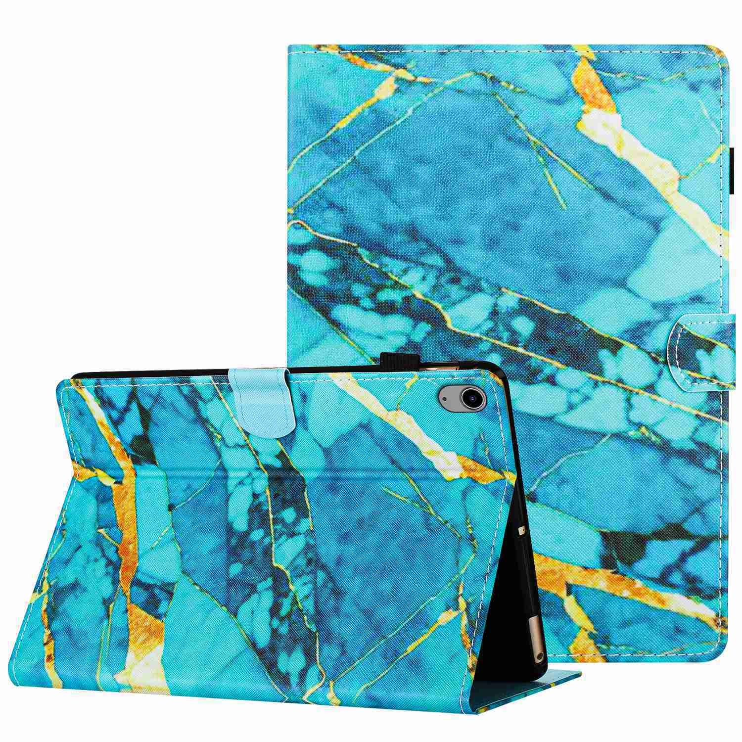 For iPad mini 2024 / mini 6 Marble Pattern Stitching Smart Leather Tablet Case(Gold Blue) For iPad mini 2024 / mini 6 Marble Pattern Stitching Smart Leather Tablet Case(Gold Blue)
