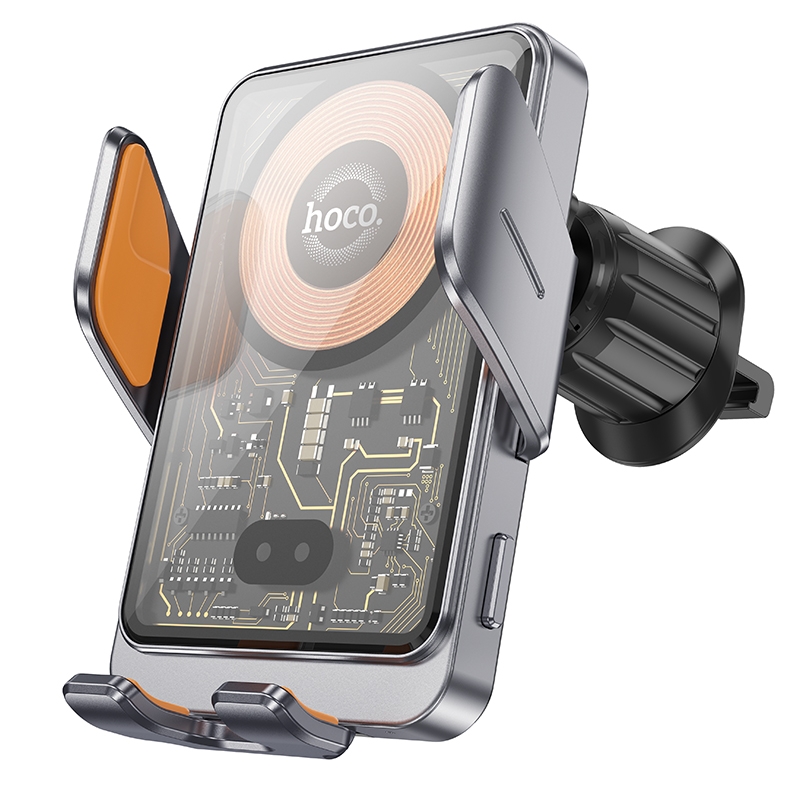 hoco HW7 Transparent Discovery Edition Air Outlet Infrared Wireless Fast Charging Car Holder(Tarnish) hoco HW7 Transparent Discovery Edition Air Outlet Infrared Wireless Fast Charging Car Holder(Tarnish)