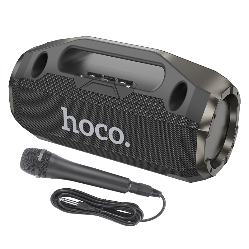 hoco HA3 Drum TWS Bluetooth 5.0 Speaker Support TF Card / AUX, with Wired Microphone(Black) hoco HA3 Drum TWS Bluetooth 5.0 Speaker Support TF Card / AUX, with Wired Microphone(Black)