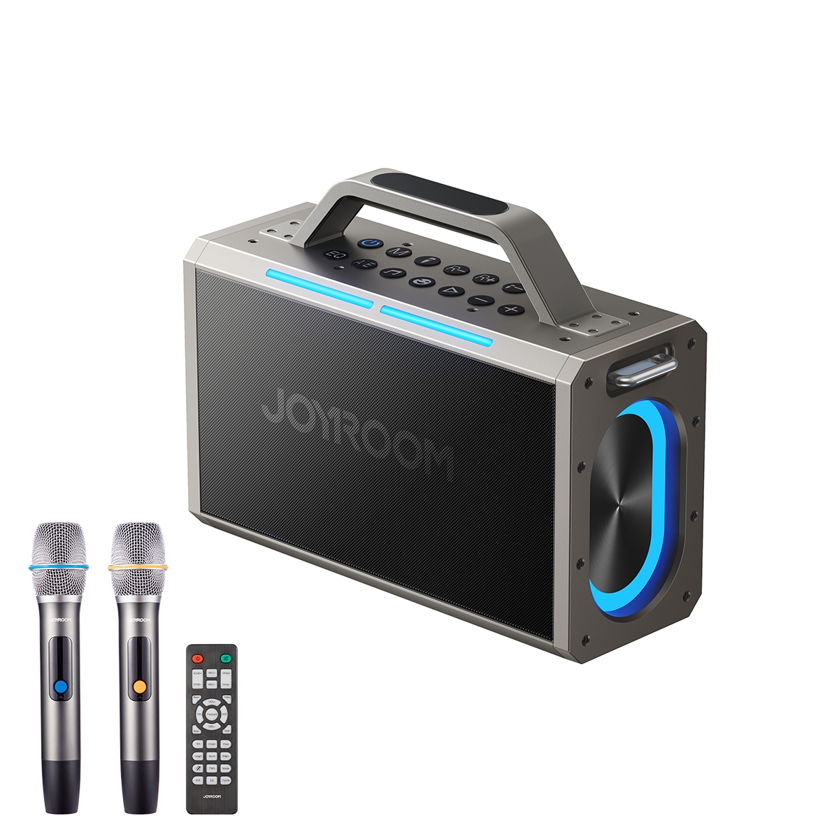 JOYROOM JR-MW03 Pies Series Party Double Microphone Bluetooth Speaker JOYROOM JR-MW03 Pies Series Party Double Microphone Bluetooth Speaker