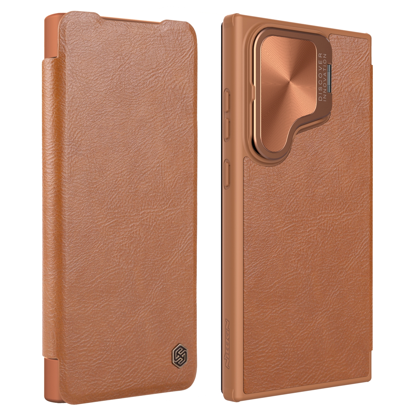 For Samsung Galaxy S24 Ultra 5G NILLKIN Qin Prop Series Flip Camera Cover Design Leather Phone Case(Brown) For Samsung Galaxy S24 Ultra 5G NILLKIN Qin Prop Series Flip Camera Cover Design Leather Phone Case(Brown)