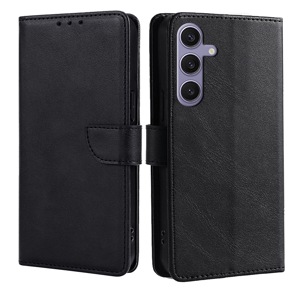For Samsung Galaxy S24 Ultra 5G Calf Texture Buckle Flip Leather Phone Case(Black) For Samsung Galaxy S24 Ultra 5G Calf Texture Buckle Flip Leather Phone Case(Black)