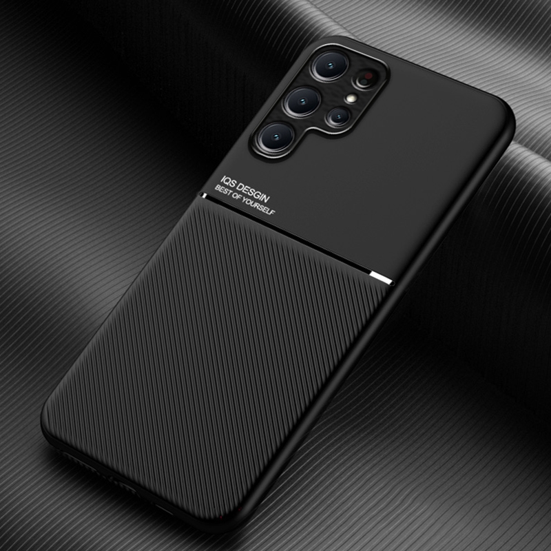 For Samsung Galaxy S24 Ultra 5G Classic Tilt Strip Grain Magnetic Shockproof PC + TPU Phone Case(Black) For Samsung Galaxy S24 Ultra 5G Classic Tilt Strip Grain Magnetic Shockproof PC + TPU Phone Case(Black)