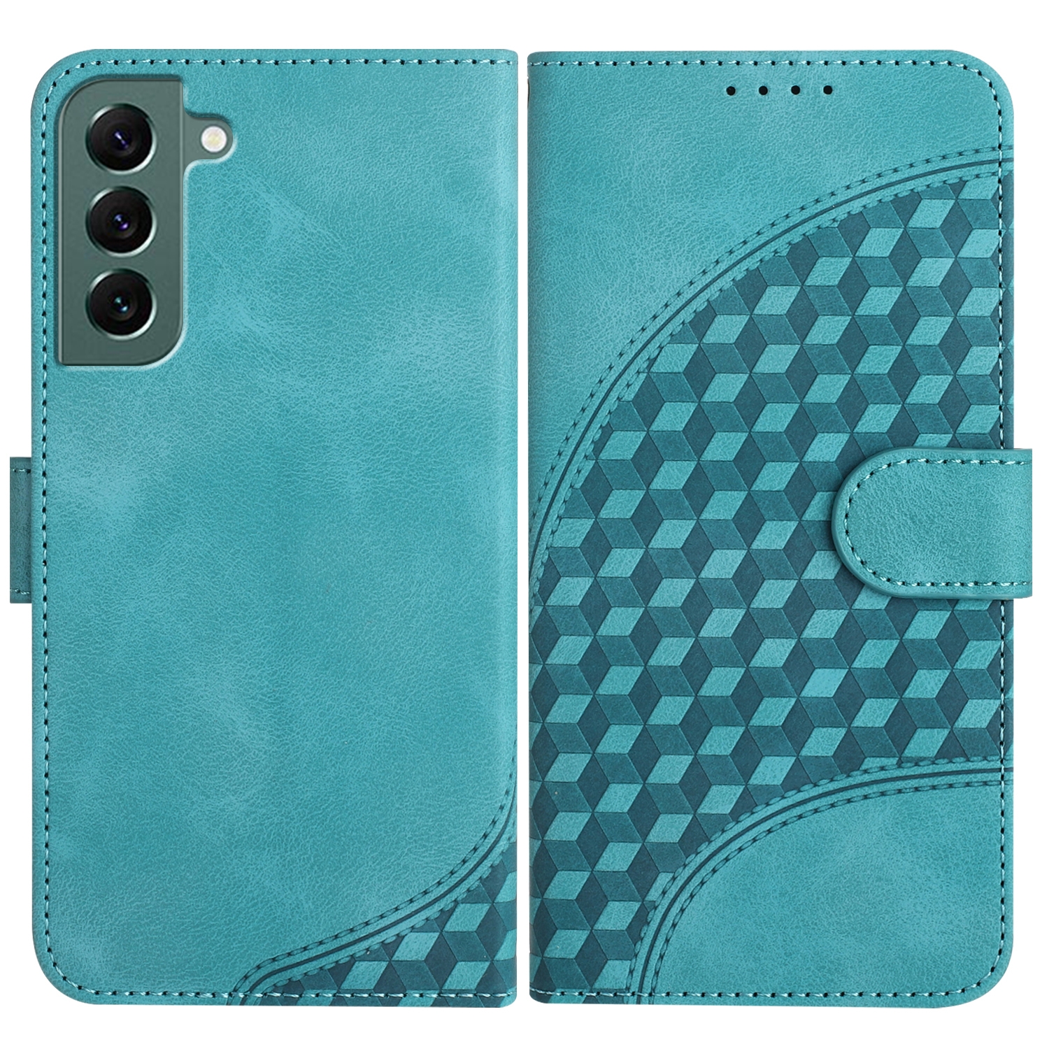 For Samsung Galaxy S22+ 5G YX0060 Elephant Head Embossed Phone Leather Case with Lanyard(Light Blue) For Samsung Galaxy S22+ 5G YX0060 Elephant Head Embossed Phone Leather Case with Lanyard(Light Blue)