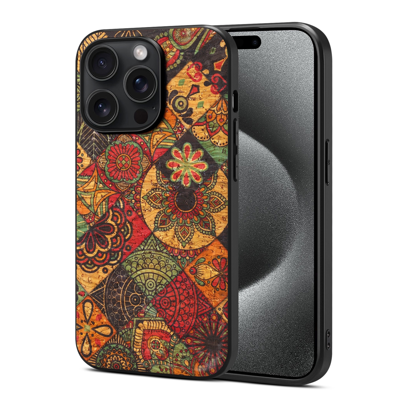 For iPhone 15 Pro Four Seasons Flower Language Series TPU Phone Case(Autumn Yellow) For iPhone 15 Pro Four Seasons Flower Language Series TPU Phone Case(Autumn Yellow)