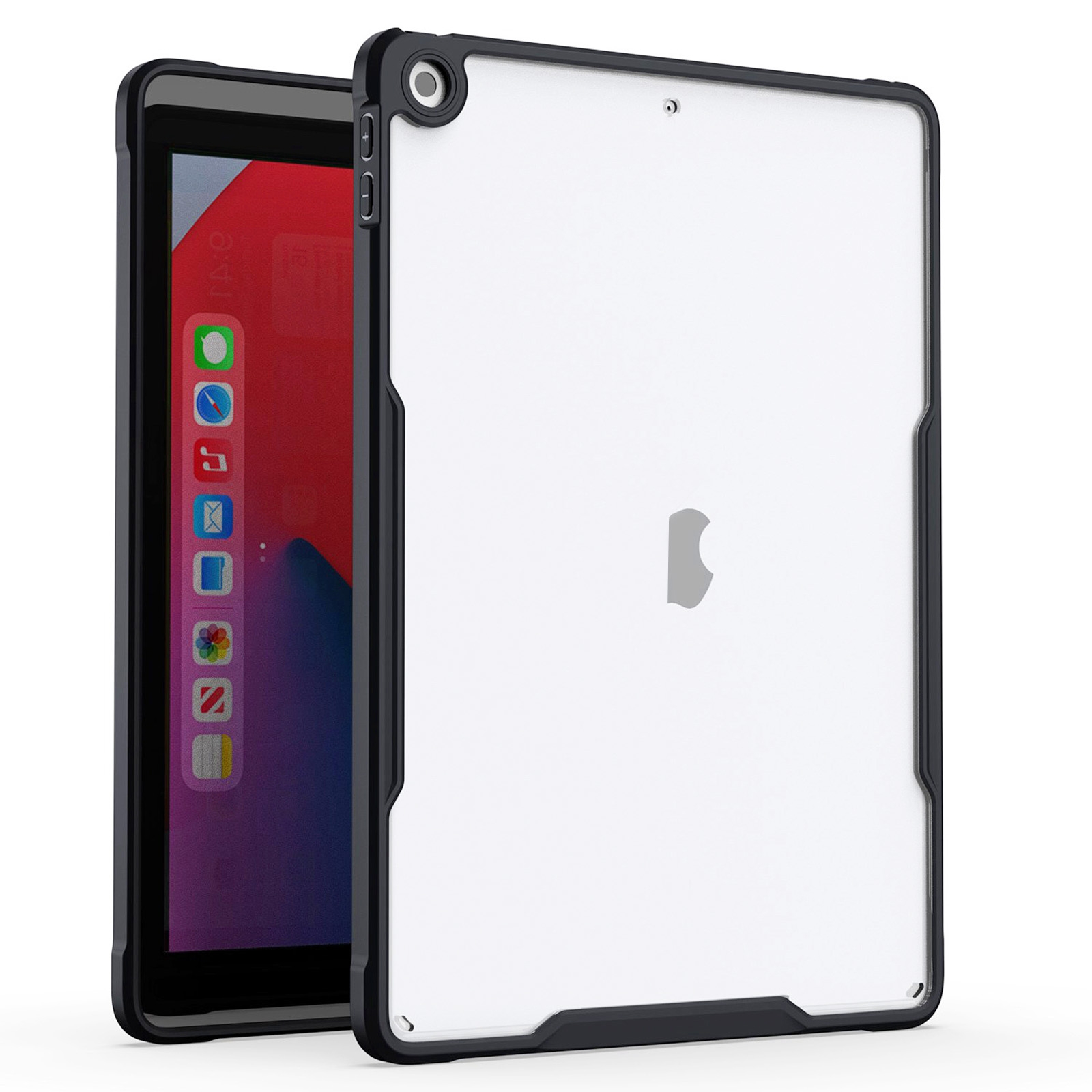 For iPad 10.2 2021 / 2020 / 2019 Armor Clear Acrylic Hybrid TPU Tablet Case(Black) For iPad 10.2 2021 / 2020 / 2019 Armor Clear Acrylic Hybrid TPU Tablet Case(Black)
