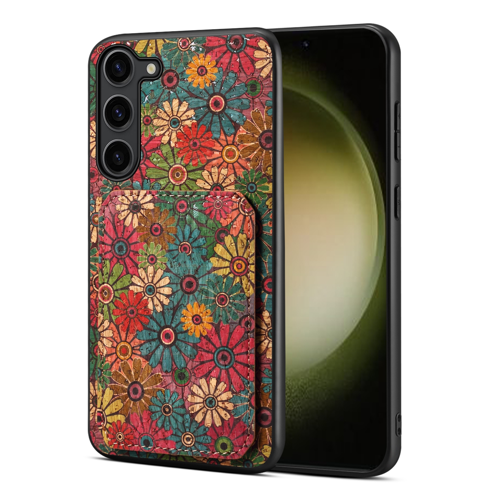 For Samsung Galaxy S24 5G Dual Card Slot Holder Phone Case(Spring Green) For Samsung Galaxy S24 5G Dual Card Slot Holder Phone Case(Spring Green)