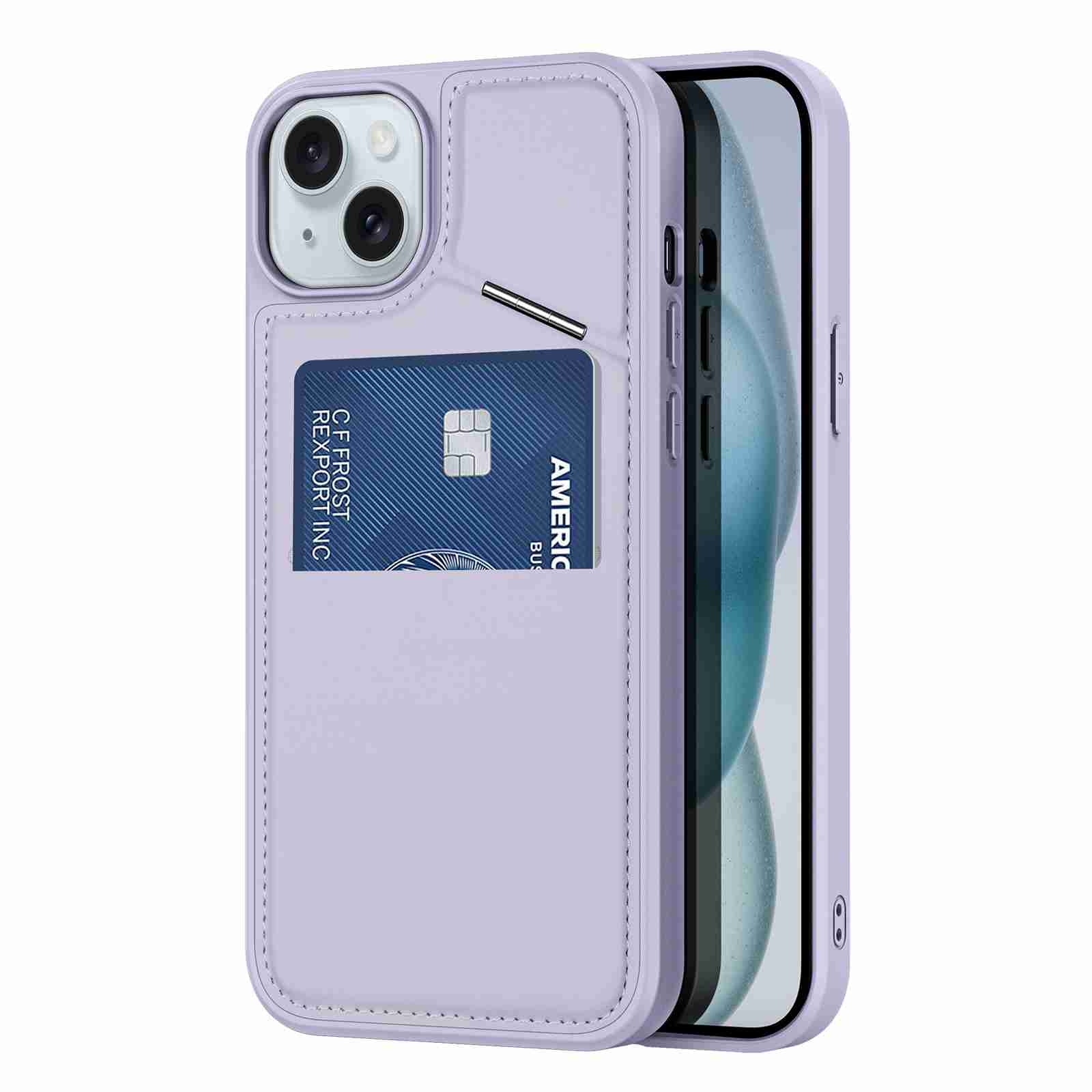 For iPhone 15 Plus DUX DUCIS Rafi II Series MagSafe Magnetic Holder RFID Phone Case(Purple) For iPhone 15 Plus DUX DUCIS Rafi II Series MagSafe Magnetic Holder RFID Phone Case(Purple)