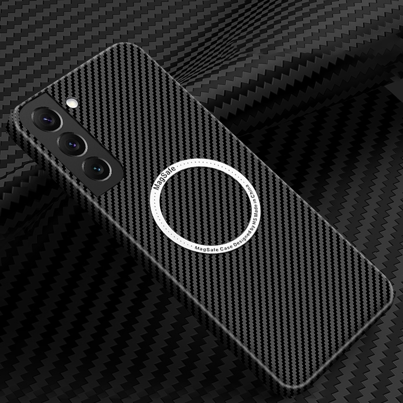 For Samsung Galaxy S24 Ultra 5G Carbon Fiber Texture MagSafe Magnetic Phone Case(Blue) For Samsung Galaxy S24 Ultra 5G Carbon Fiber Texture MagSafe Magnetic Phone Case(Blue)
