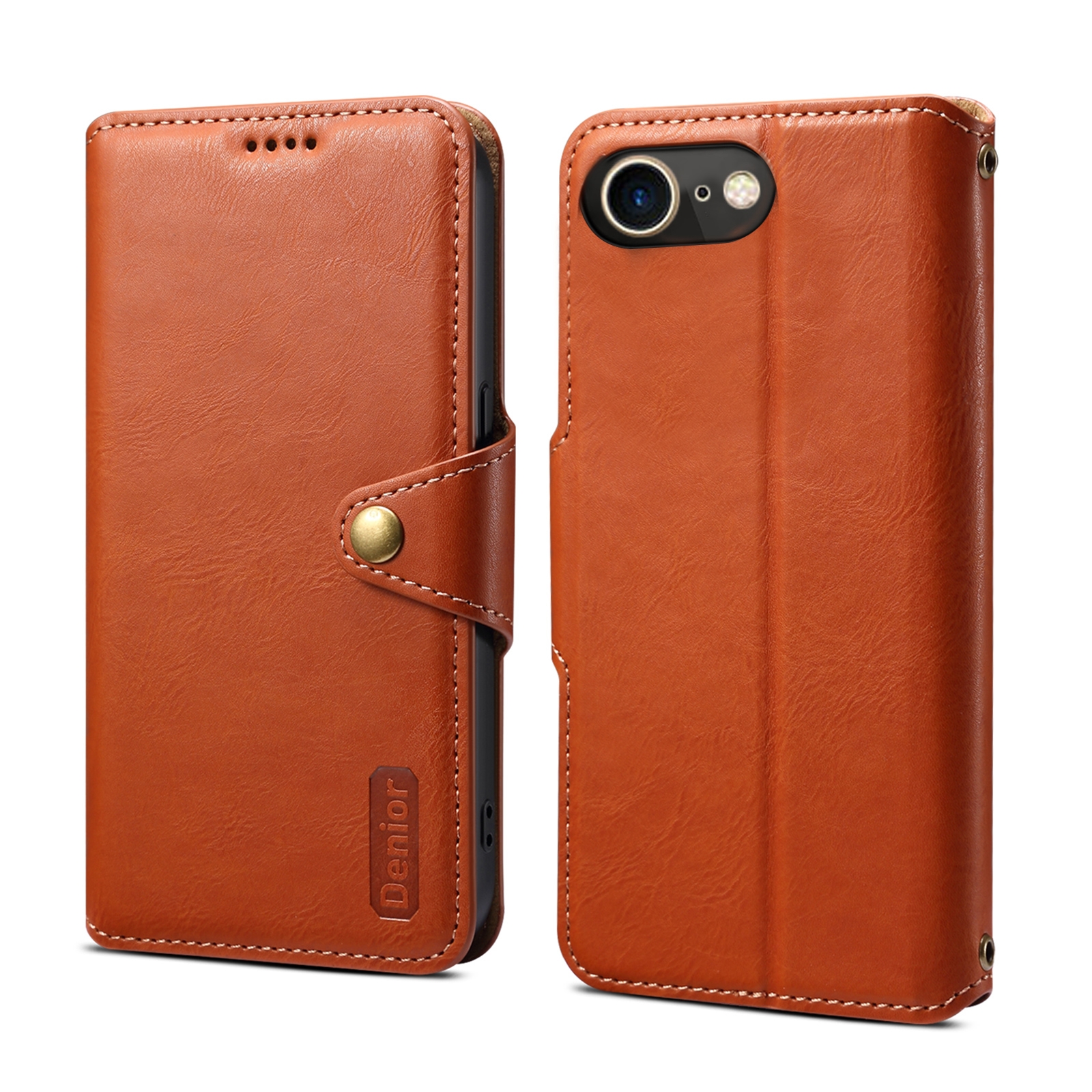 For iPhone SE 2022/SE 2020/6/7/8 Denior Cowhide Texture Wallet Style Leather Phone Case(Brown) For iPhone SE 2022/SE 2020/6/7/8 Denior Cowhide Texture Wallet Style Leather Phone Case(Brown)