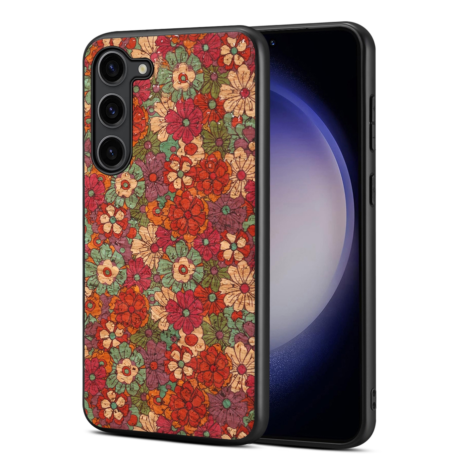 For Samsung Galaxy S23+ 5G Four Seasons Flower Language Series TPU Phone Case(Summer Red) For Samsung Galaxy S23+ 5G Four Seasons Flower Language Series TPU Phone Case(Summer Red)