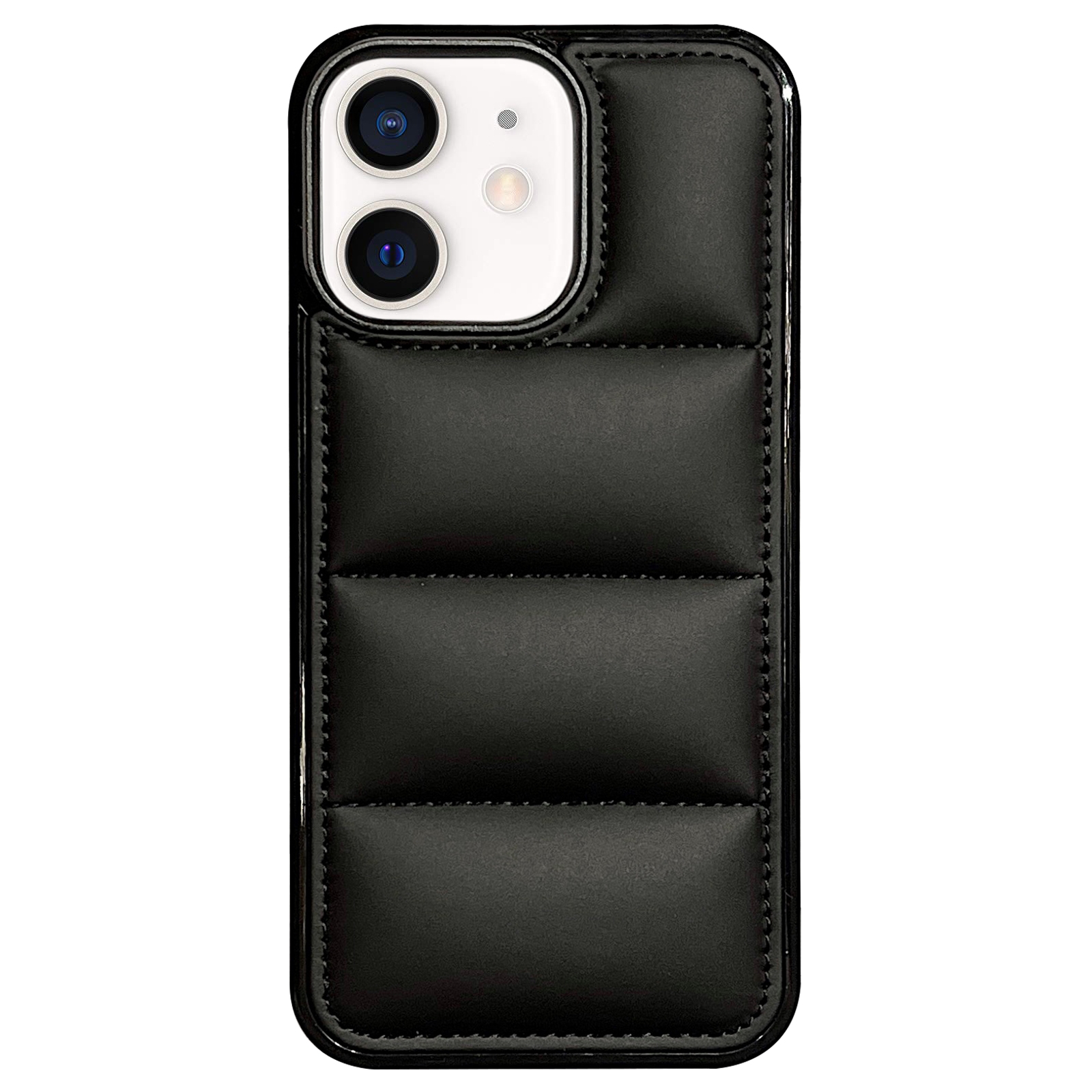 For iPhone 11 Big Hole Eiderdown Airbag Phone Case(Black) For iPhone 11 Big Hole Eiderdown Airbag Phone Case(Black)