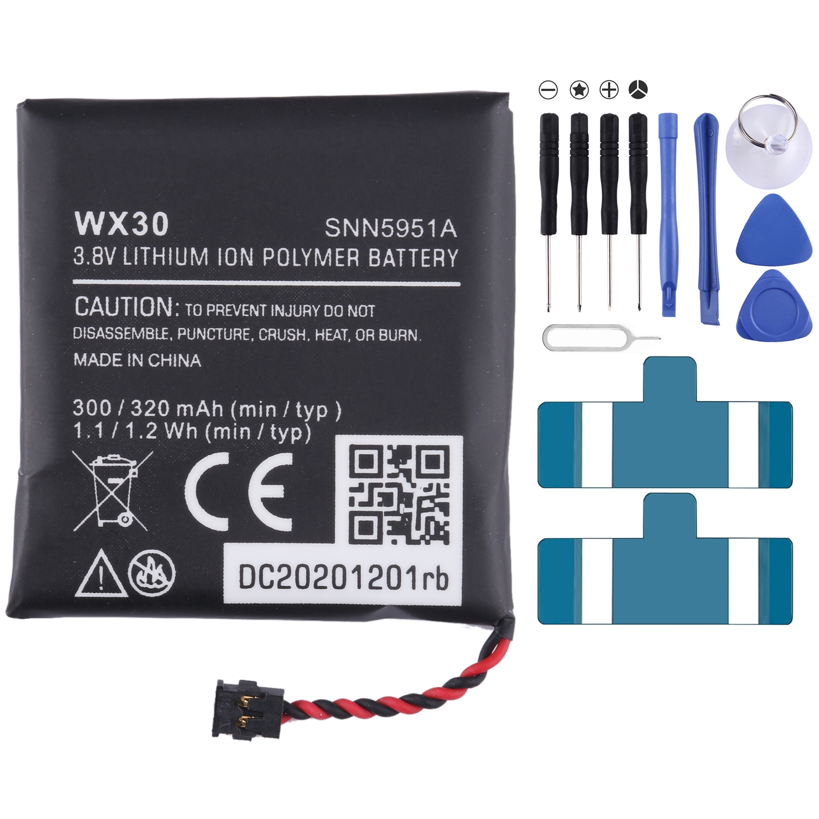 For Motorola Moto 360 1st-Gen SNN5951A Battery Replacement WX30 300mAh