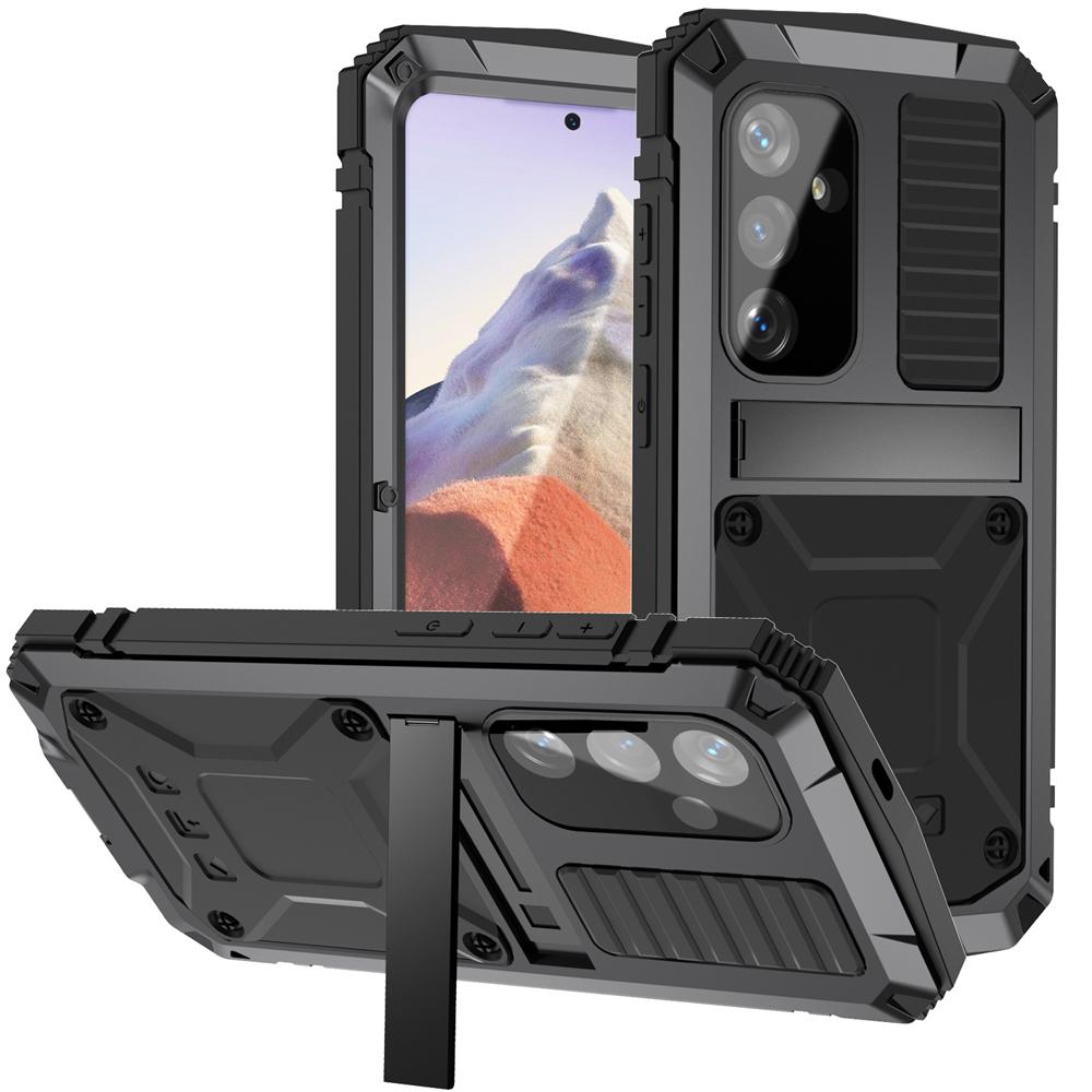 For Samsung Galaxy S25 5G R-JUST Life Waterproof Dustproof Shockproof Phone Case(Black) For Samsung Galaxy S25 5G R-JUST Life Waterproof Dustproof Shockproof Phone Case(Black)