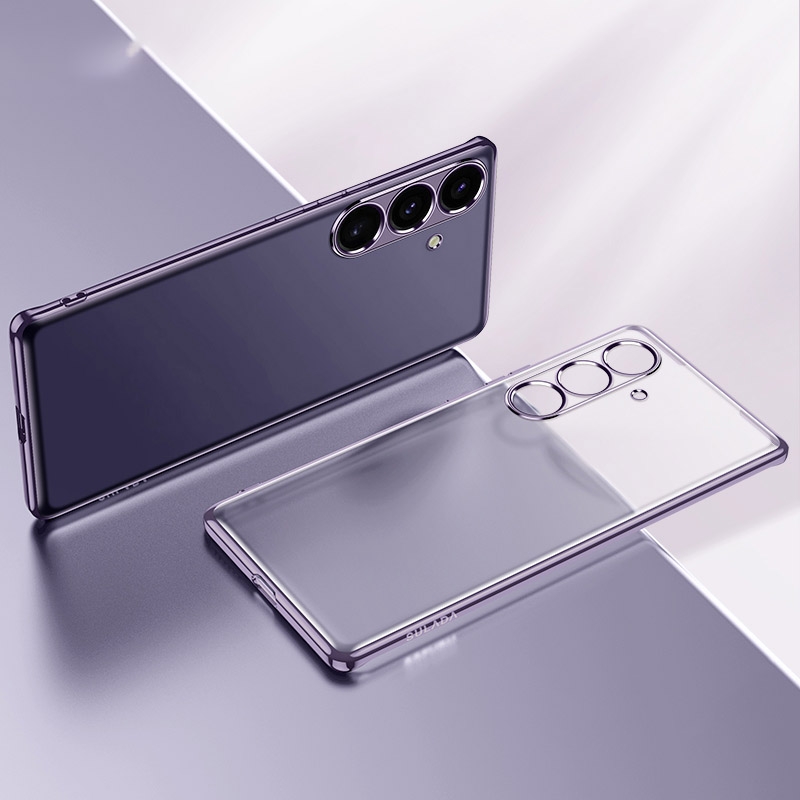 For Samsung Galaxy S24 Ultra 5G SULADA Electroplating Frosted TPU Phone Case(Black) For Samsung Galaxy S24 Ultra 5G SULADA Electroplating Frosted TPU Phone Case(Black)