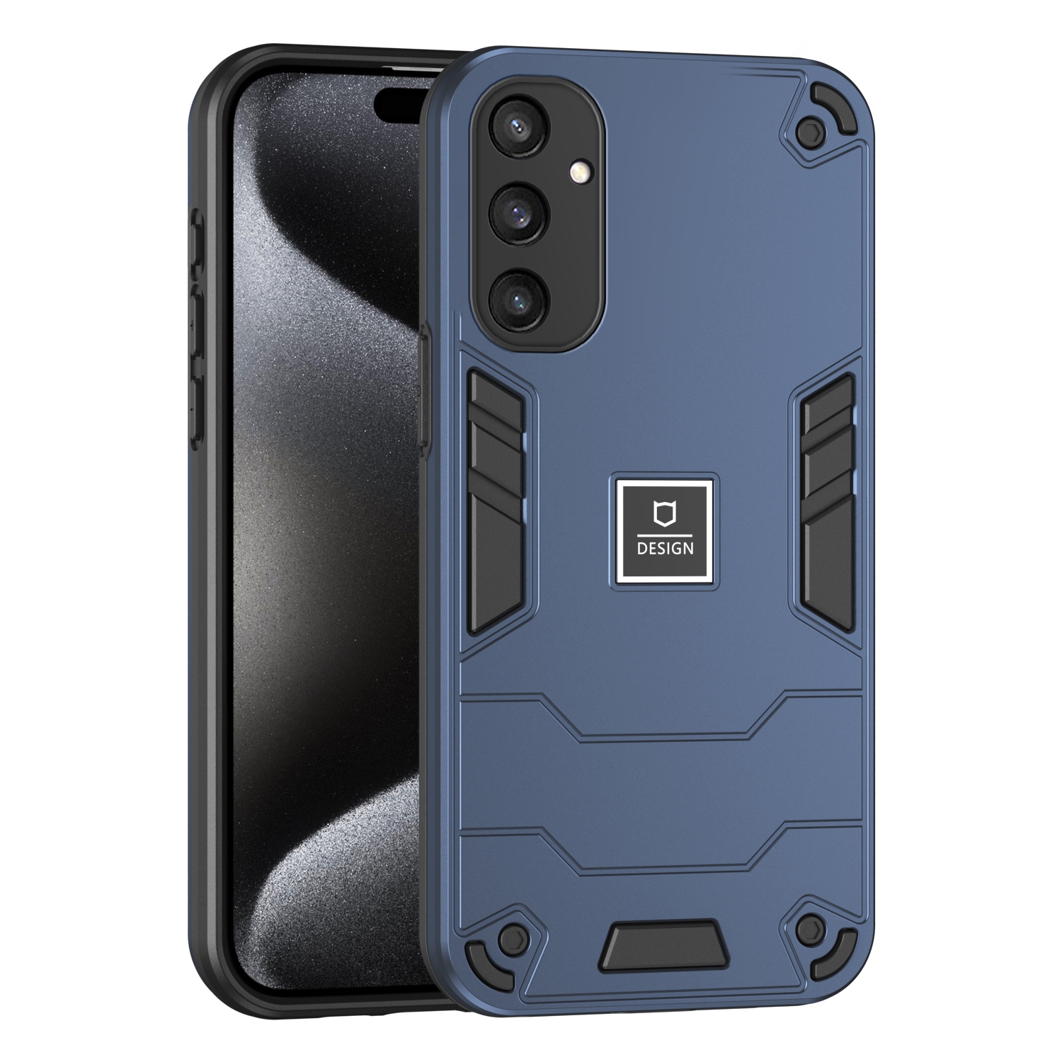 For Samsung Galaxy S24+ 5G 2 in 1 Shockproof Phone Case(Blue) For Samsung Galaxy S24+ 5G 2 in 1 Shockproof Phone Case(Blue)