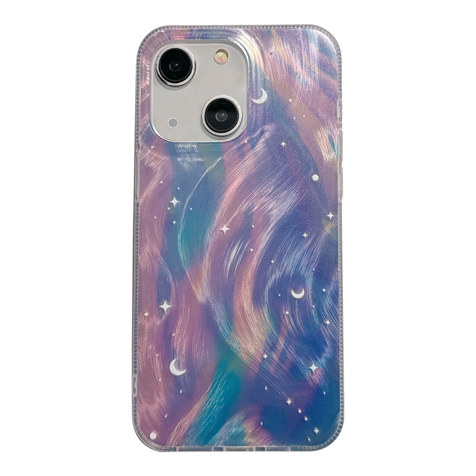 For iPhone 15 Plus Dual-Layer Gradient Dream Starry Acrylic Hybrid TPU Phone Case(Blue Purple) For iPhone 15 Plus Dual-Layer Gradient Dream Starry Acrylic Hybrid TPU Phone Case(Blue Purple)