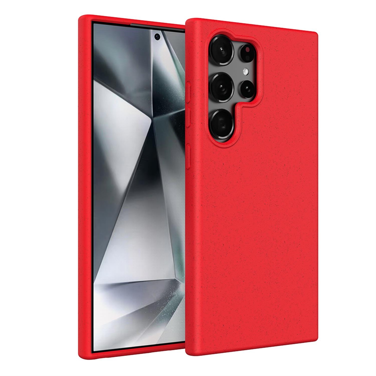 For Samsung Galaxy S24 Ultra 5G Wheat Straw Material + TPU Phone Case(Red) For Samsung Galaxy S24 Ultra 5G Wheat Straw Material + TPU Phone Case(Red)