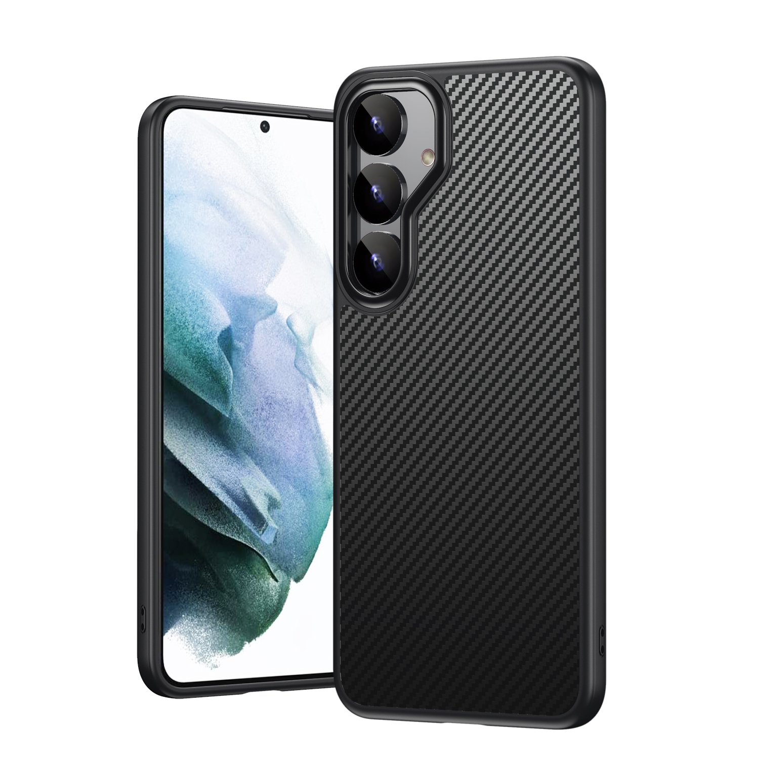 For Samsung Galaxy S25+ 5G MagSafe Kevlar Fiber Shockproof Phone Case(Black) For Samsung Galaxy S25+ 5G MagSafe Kevlar Fiber Shockproof Phone Case(Black)