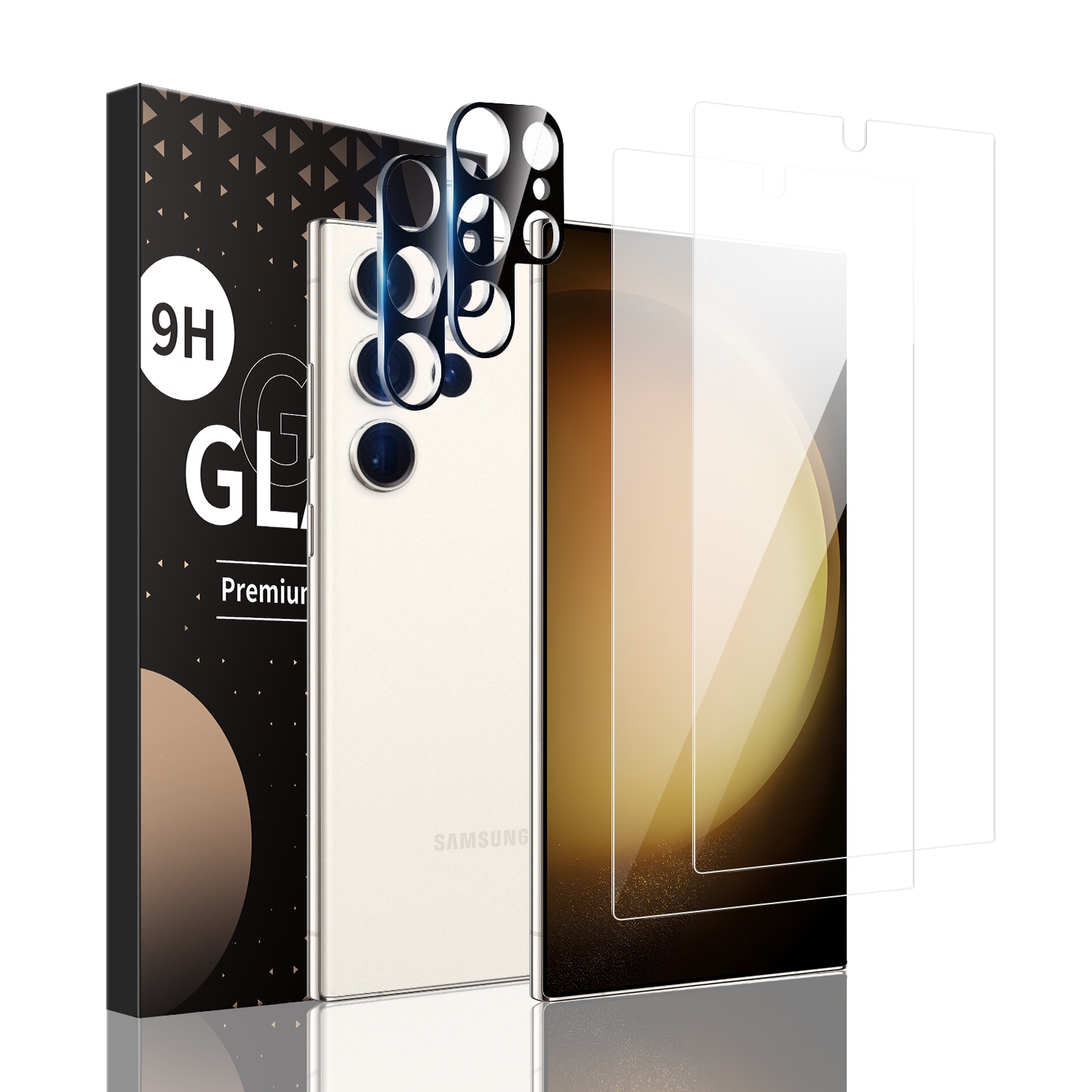 For Samsung Galaxy S24 Ultra 5G 2pcs 0.16mm 9H Nanoglass Fingerprint Unlock Screen Film with 2pcs Lens Film For Samsung Galaxy S24 Ultra 5G 2pcs 0.16mm 9H Nanoglass Fingerprint Unlock Screen Film with 2pcs Lens Film
