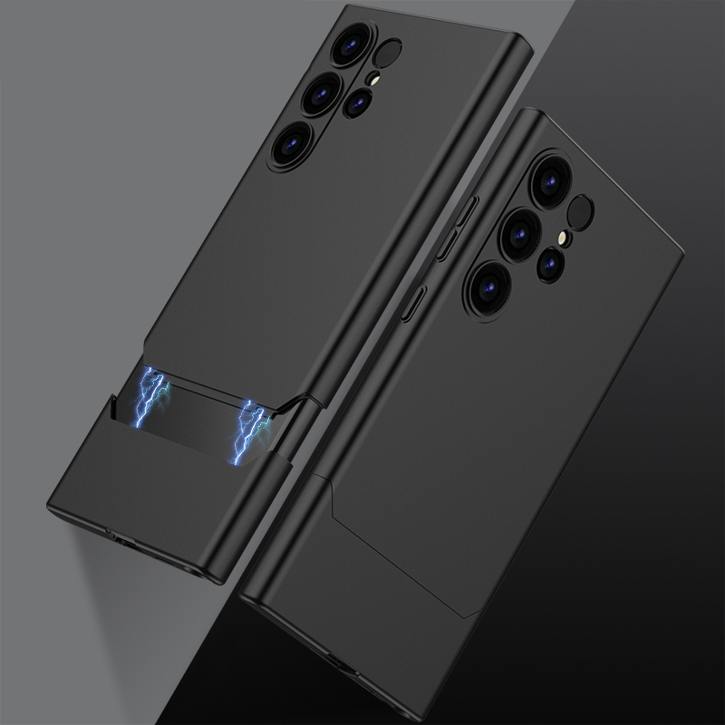 For Samsung Galaxy S24 Ultra 5G GKK Mortise-Tenon Connection Contrast Color Shockproof Phone Case(Black) For Samsung Galaxy S24 Ultra 5G GKK Mortise-Tenon Connection Contrast Color Shockproof Phone Case(Black)