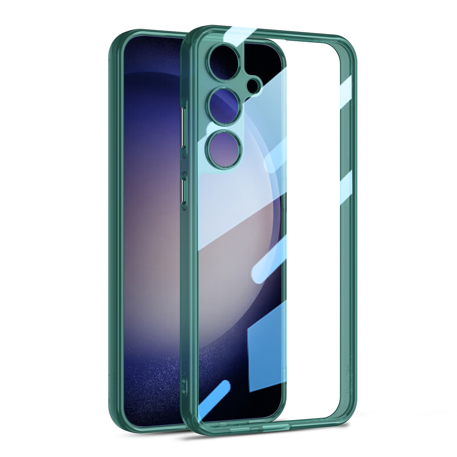 For Samsung Galaxy S24 5G GKK Space Frame Transparent PC + TPU Phone Case(Transparent Green) For Samsung Galaxy S24 5G GKK Space Frame Transparent PC + TPU Phone Case(Transparent Green)