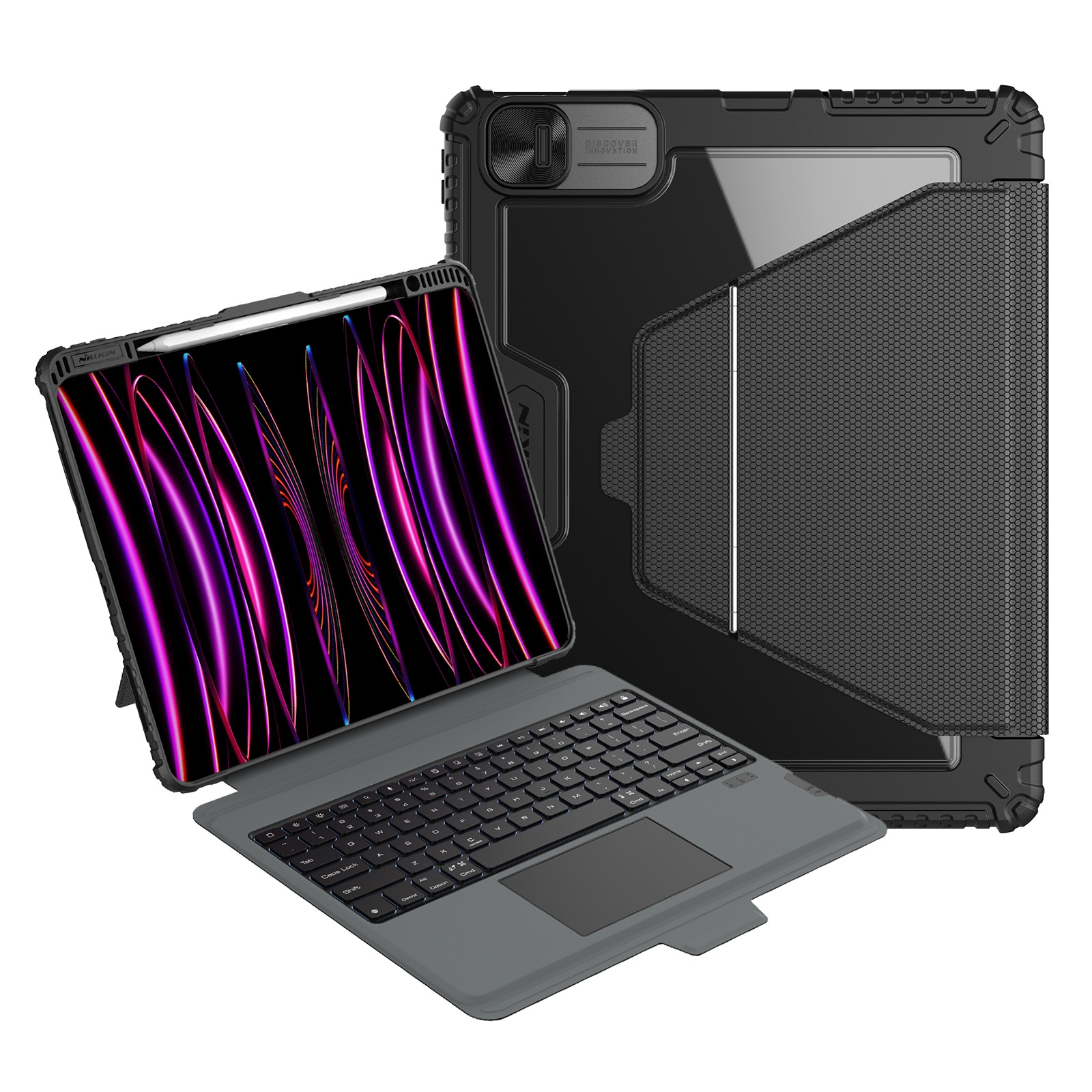 For iPad Pro 13 2024 Nillkin Backlit Version Bumper Link Keyboard Case For iPad Pro 13 2024 Nillkin Backlit Version Bumper Link Keyboard Case