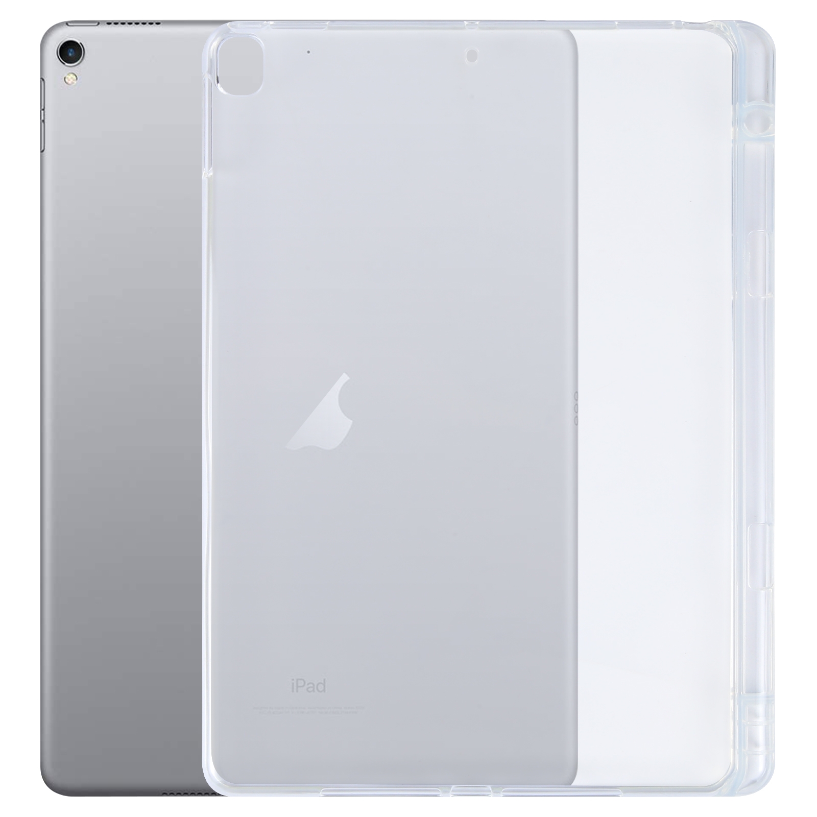 For iPad 10.2 / 10.5 Highly Transparent TPU Tablet Case with Pen Slot For iPad 10.2 / 10.5 Highly Transparent TPU Tablet Case with Pen Slot