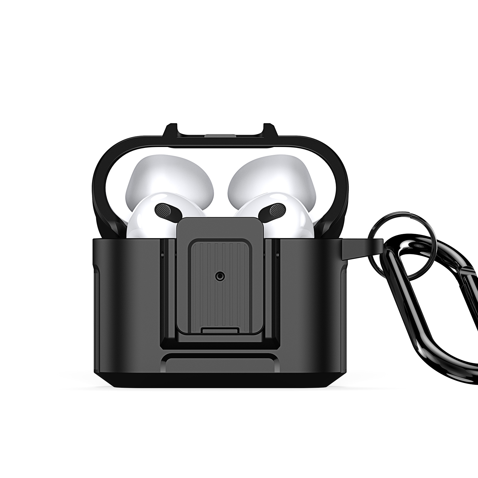 For AirPods 3 DUX DUCIS PECH Series Earbuds Box Protective Case(Black) For AirPods 3 DUX DUCIS PECH Series Earbuds Box Protective Case(Black)