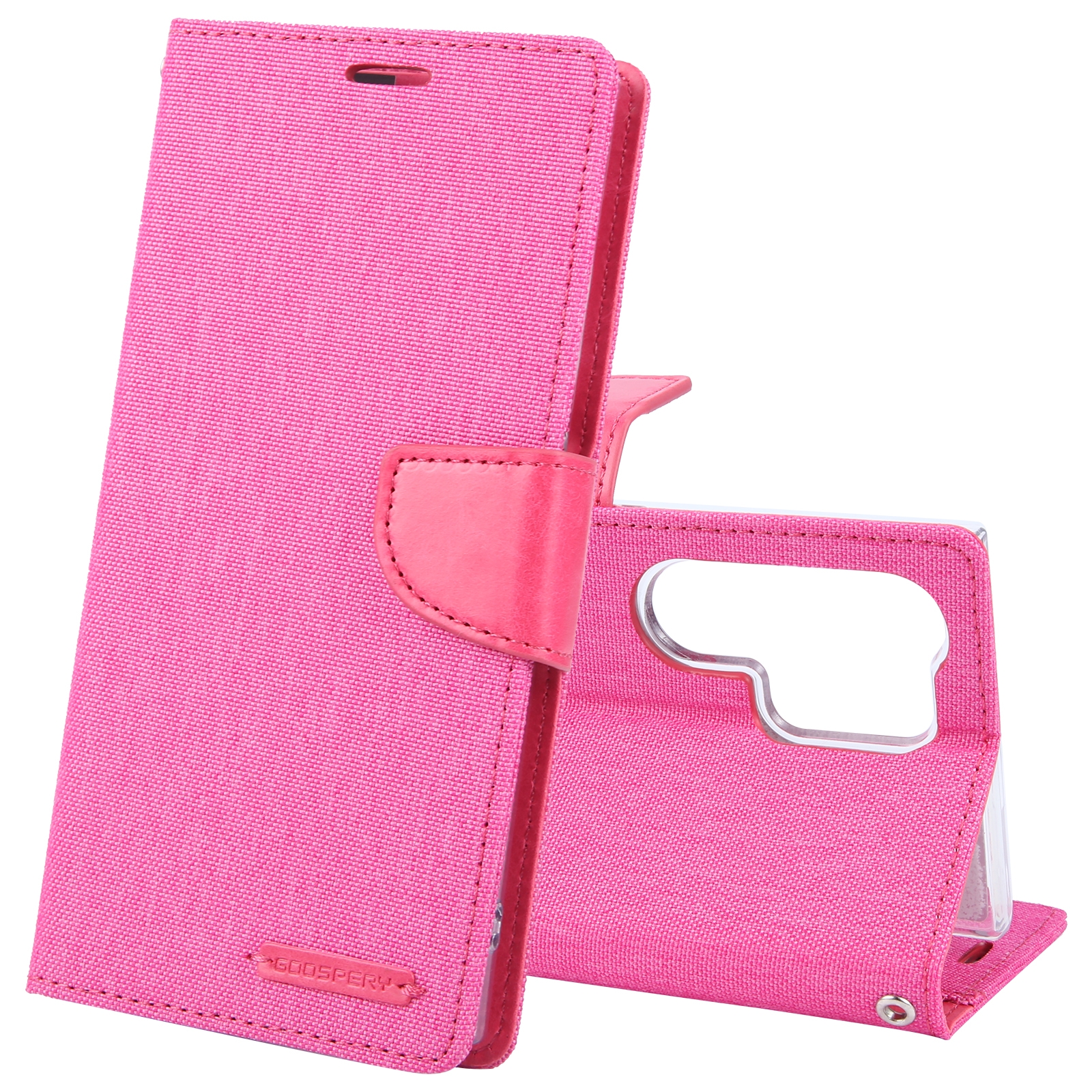 For Samsung Galaxy S24 Ultra 5G GOOSPERY CANVAS DIARY Fabric Texture Flip Leather Phone Case(Rose Red) For Samsung Galaxy S24 Ultra 5G GOOSPERY CANVAS DIARY Fabric Texture Flip Leather Phone Case(Rose Red)