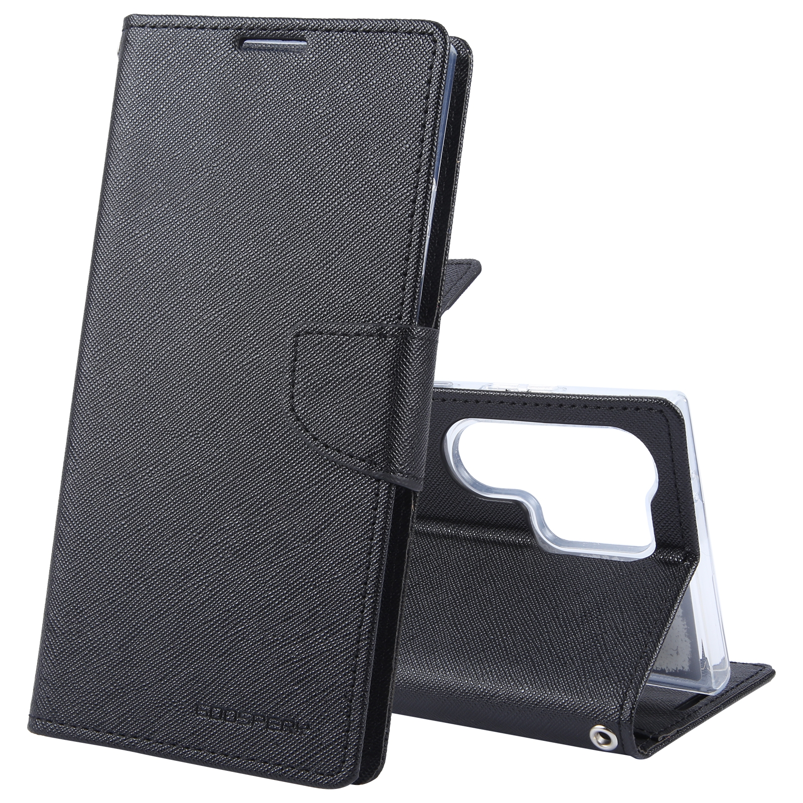 For Samsung Galaxy S24 Ultra 5G GOOSPERY FANCY DIARY Cross Texture Leather Phone Case(Black) For Samsung Galaxy S24 Ultra 5G GOOSPERY FANCY DIARY Cross Texture Leather Phone Case(Black)