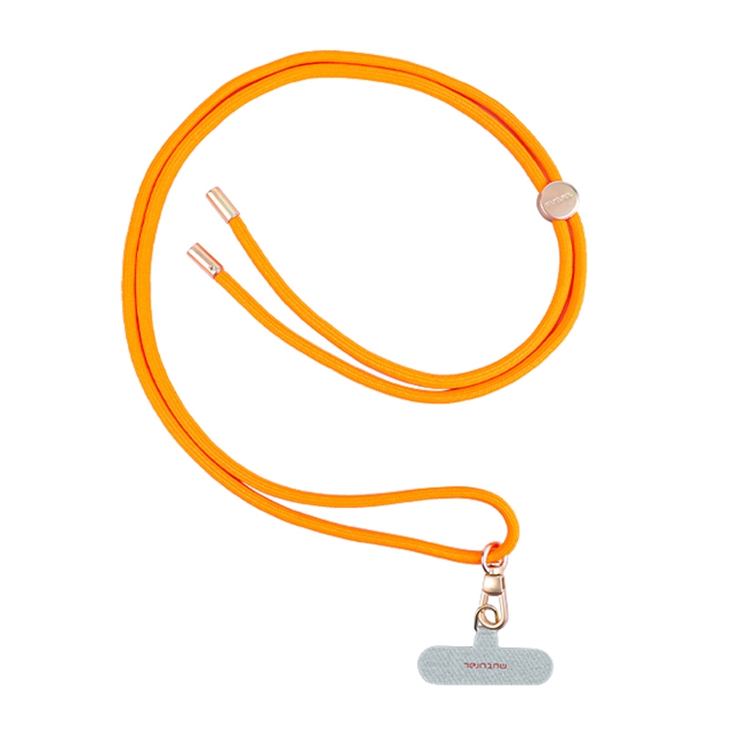 mutural Universal Mobile Phone Solid Color Lanyard(Orange)