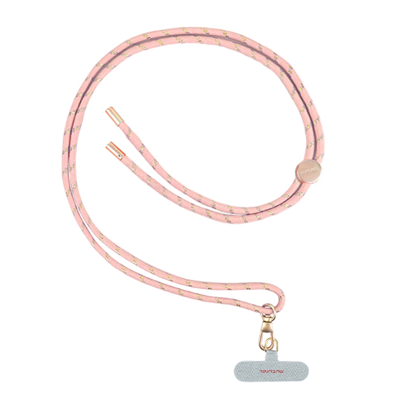 mutural Universal Mobile Phone Lanyard(Pink Gold)