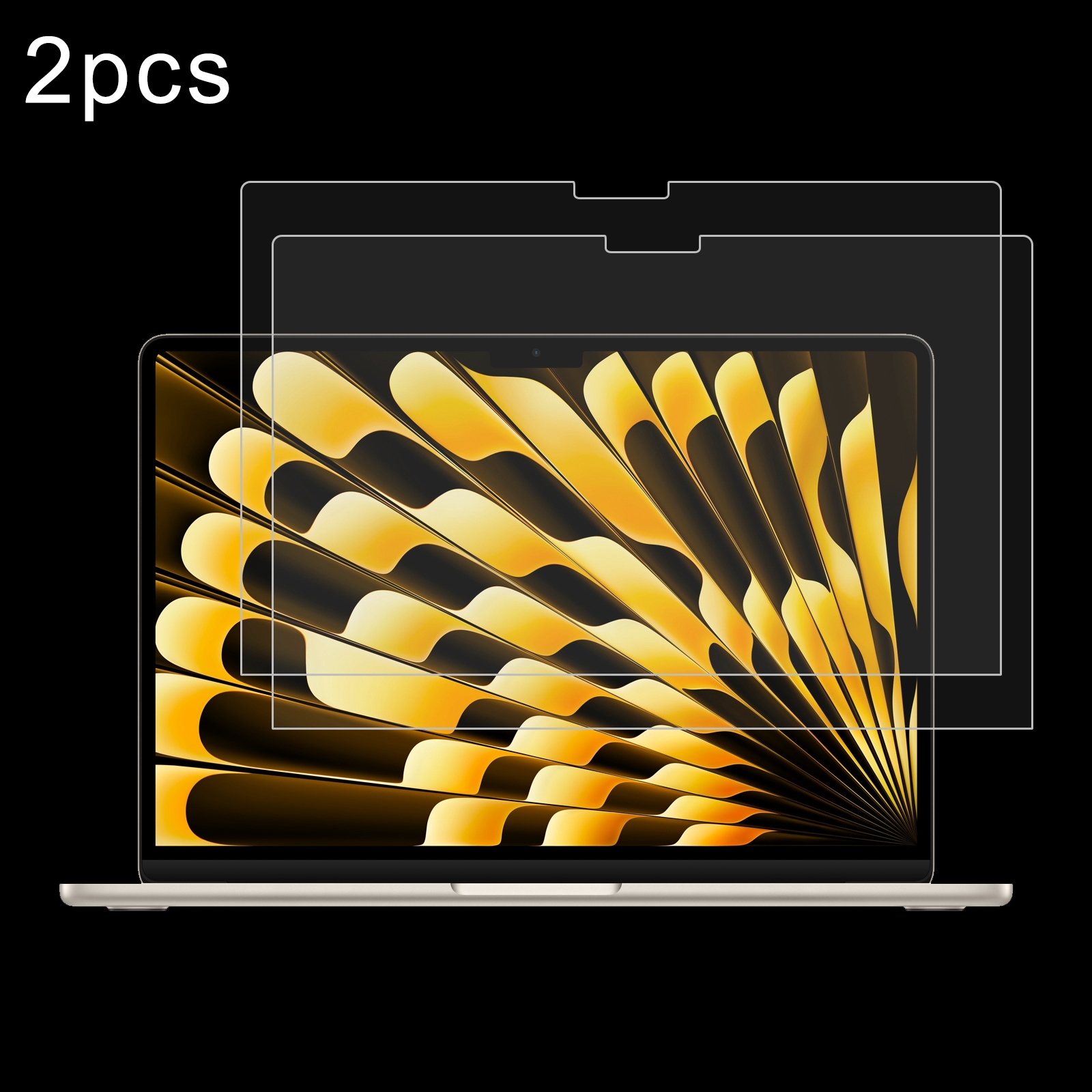 For Macbook Air 13 2024 2pcs 0.26mm 9H Surface Hardness Explosion-proof Tempered Glass Film For Macbook Air 13 2024 2pcs 0.26mm 9H Surface Hardness Explosion-proof Tempered Glass Film