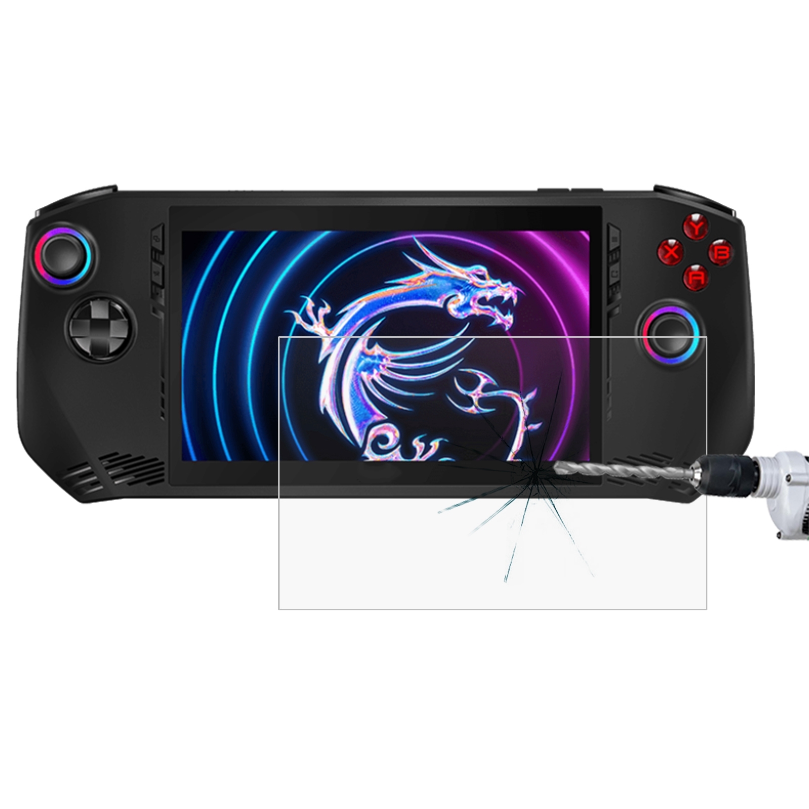 For MSI Claw 7 inch Game Console 9H 0.3mm Explosion-proof Tempered Glass Film