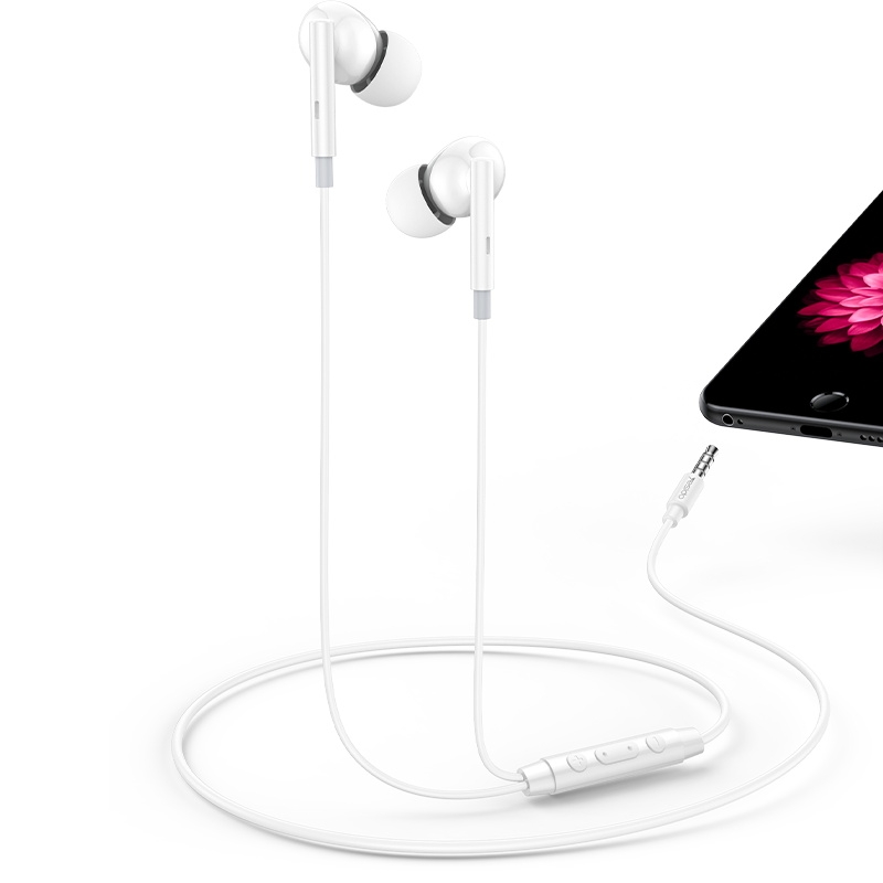Yesido YH46 Digital Chip 3.5mm Wired Earphone with Microphone(White) Yesido YH46 Digital Chip 3.5mm Wired Earphone with Microphone(White)