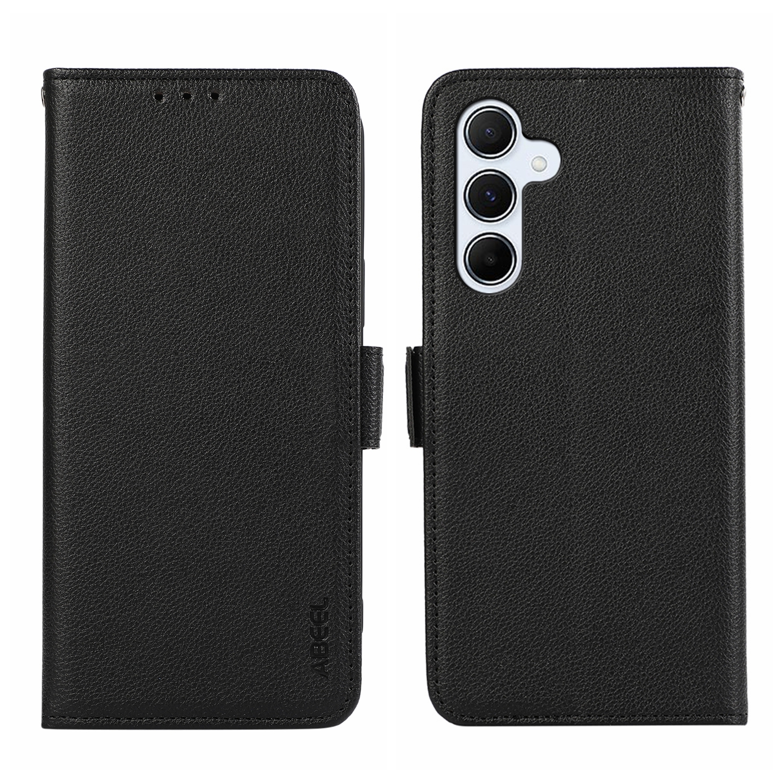 For Samsung Galaxy S24+ 5G ABEEL Side-Magnetic Litchi Pattern Leather RFID Phone Case(Black) For Samsung Galaxy S24+ 5G ABEEL Side-Magnetic Litchi Pattern Leather RFID Phone Case(Black)